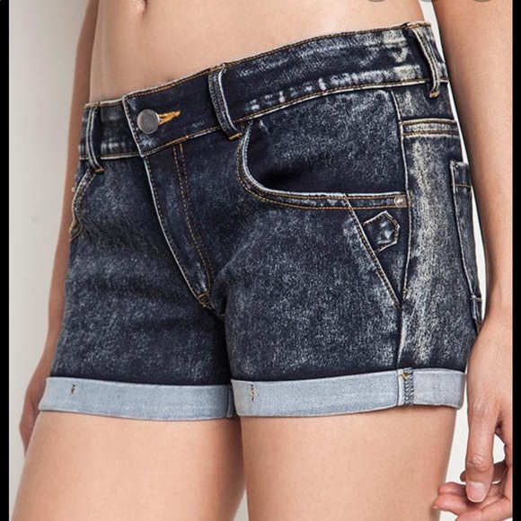 umgee denim shorts